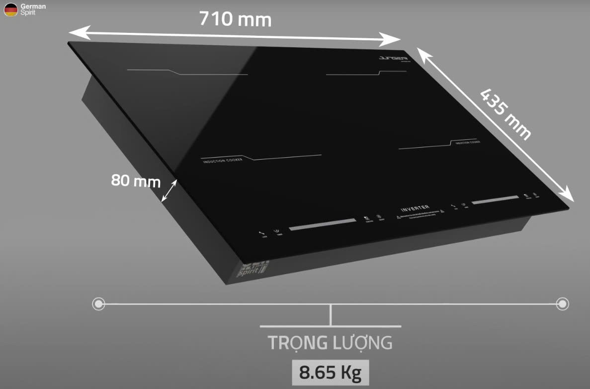 Kích thước Bếp từ đôi Junger MK-22 lắp âm Kích thước Bếp từ đôi Junger MK-22 lắp âm